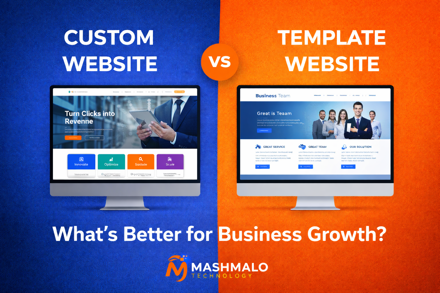 Custom Website vs Template Website – What’s Better for Business Growth?