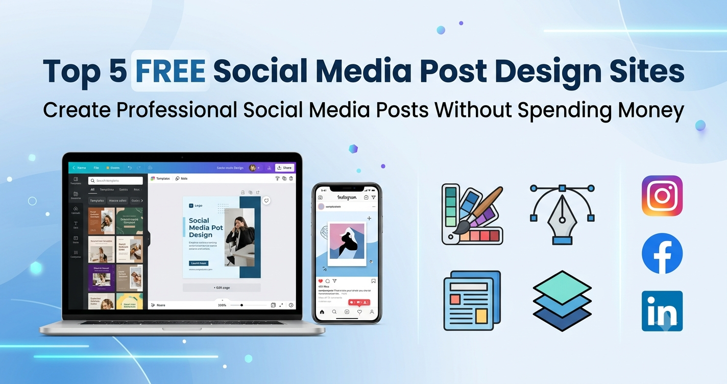 Top 5 Free Social Media Post Design Sites in 2026 | Best Free Design Tools