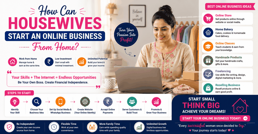 How Can Housewives Start an Online Business from Home?