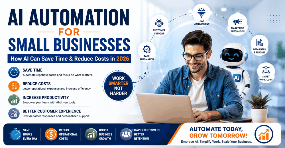 AI Automation for Small Businesses: How AI Can Save Time & Reduce Costs in 2026