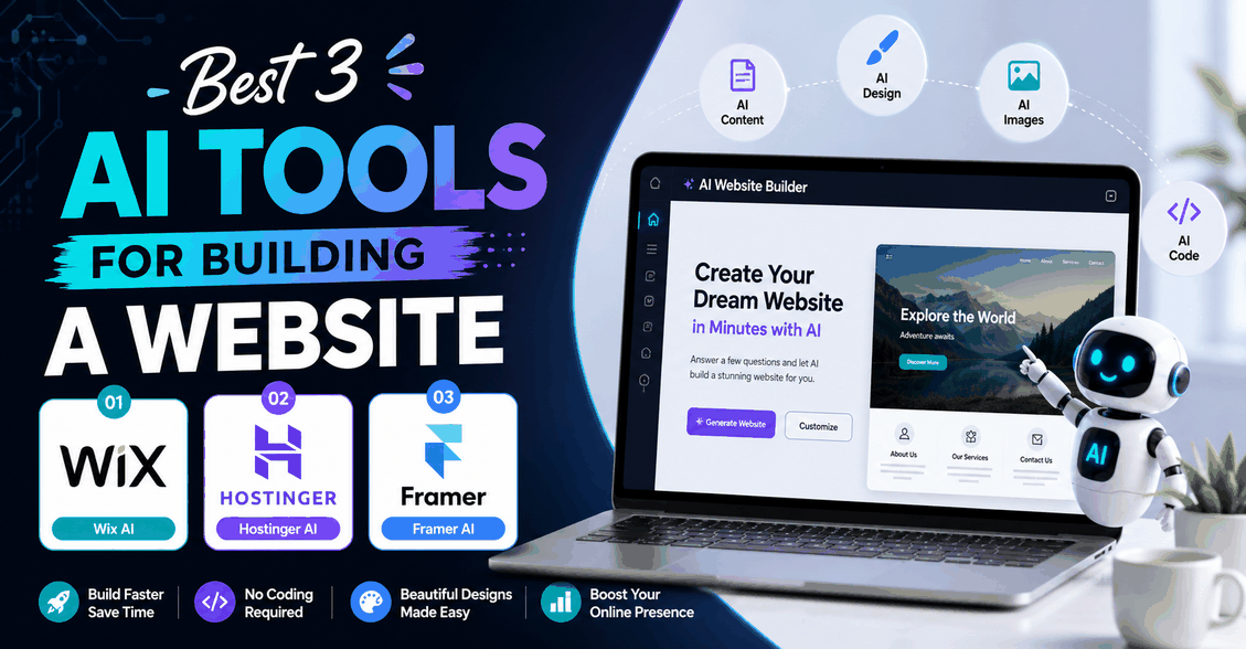 Best 3 AI Tools for Building a Website