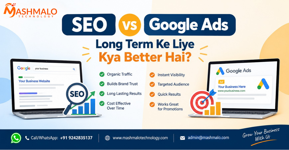 SEO vs Google Ads - Long Term Ke Liye Kya Better Hai?