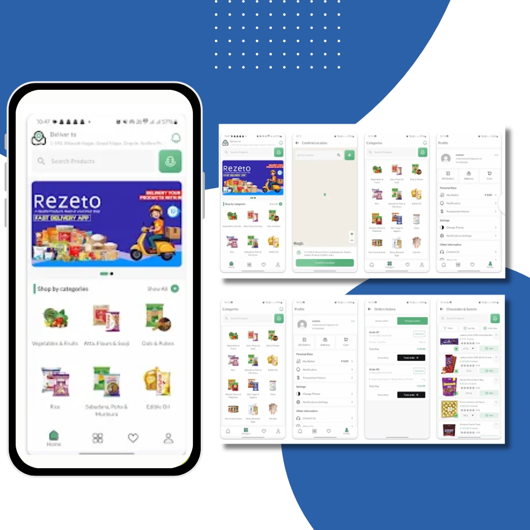 Rezeto Grocery in minutes