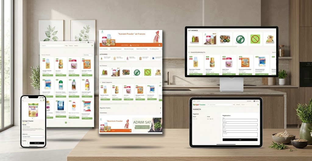 Agriculture Products Website Development